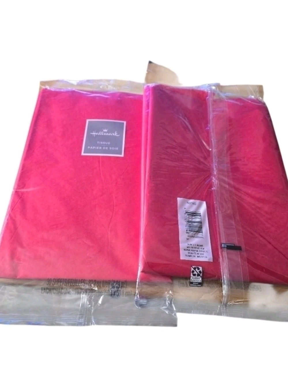 Hallmark Bulk Tissue Paper 60 Ct. Sheets Solid Red for Any Occassion NEW